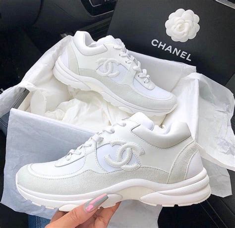 chanel all white trainers|chanel white sneakers for women.